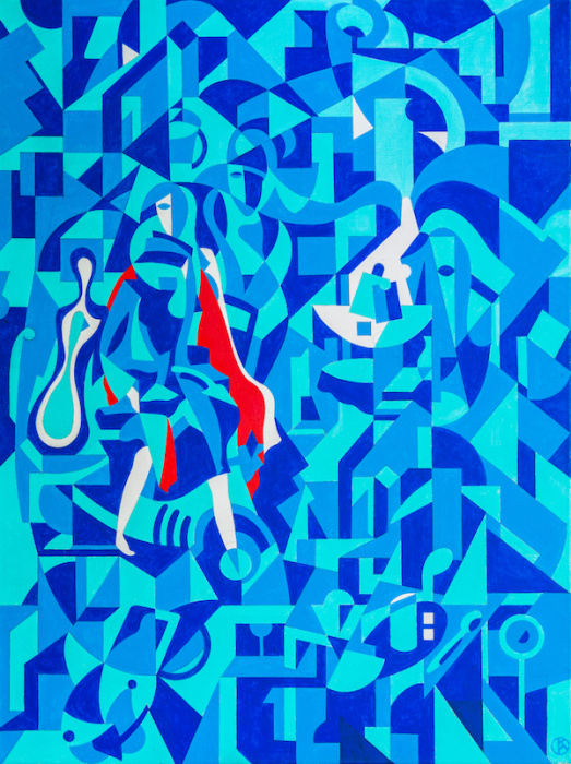 Красный шарф